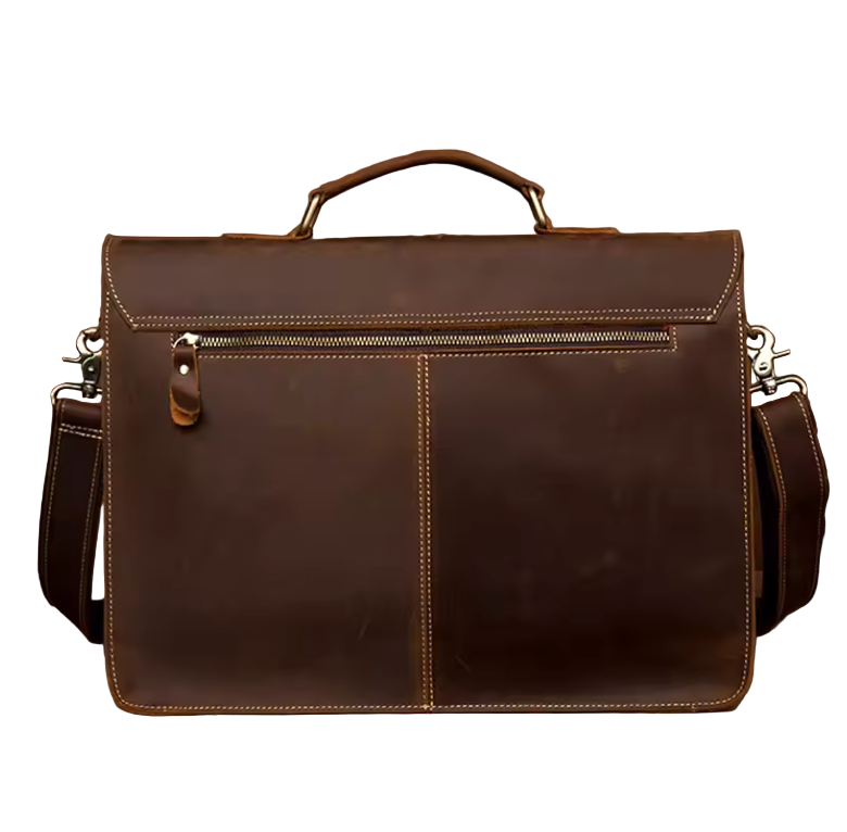 Holden Buckle-Strap Leather Messenger