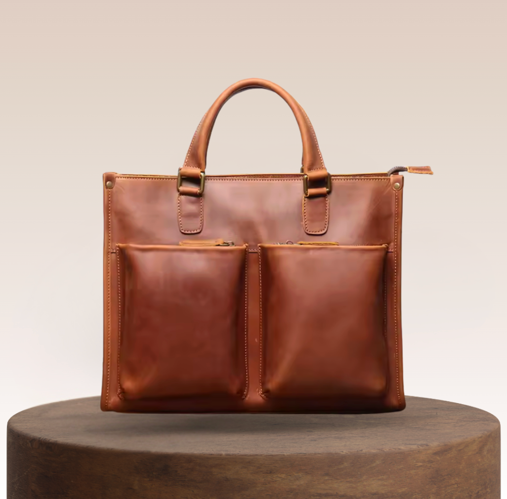 Pemberton Slim Leather Briefcase