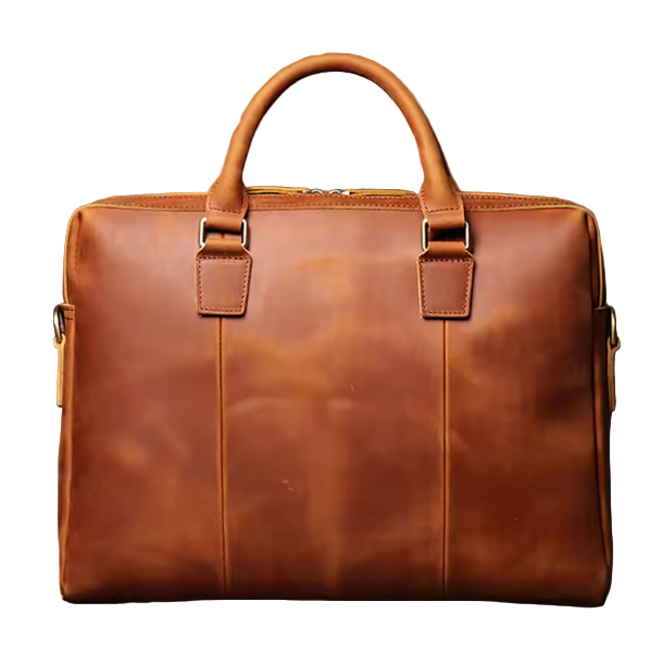 Thornton Wide-Opening Leather Briefcase