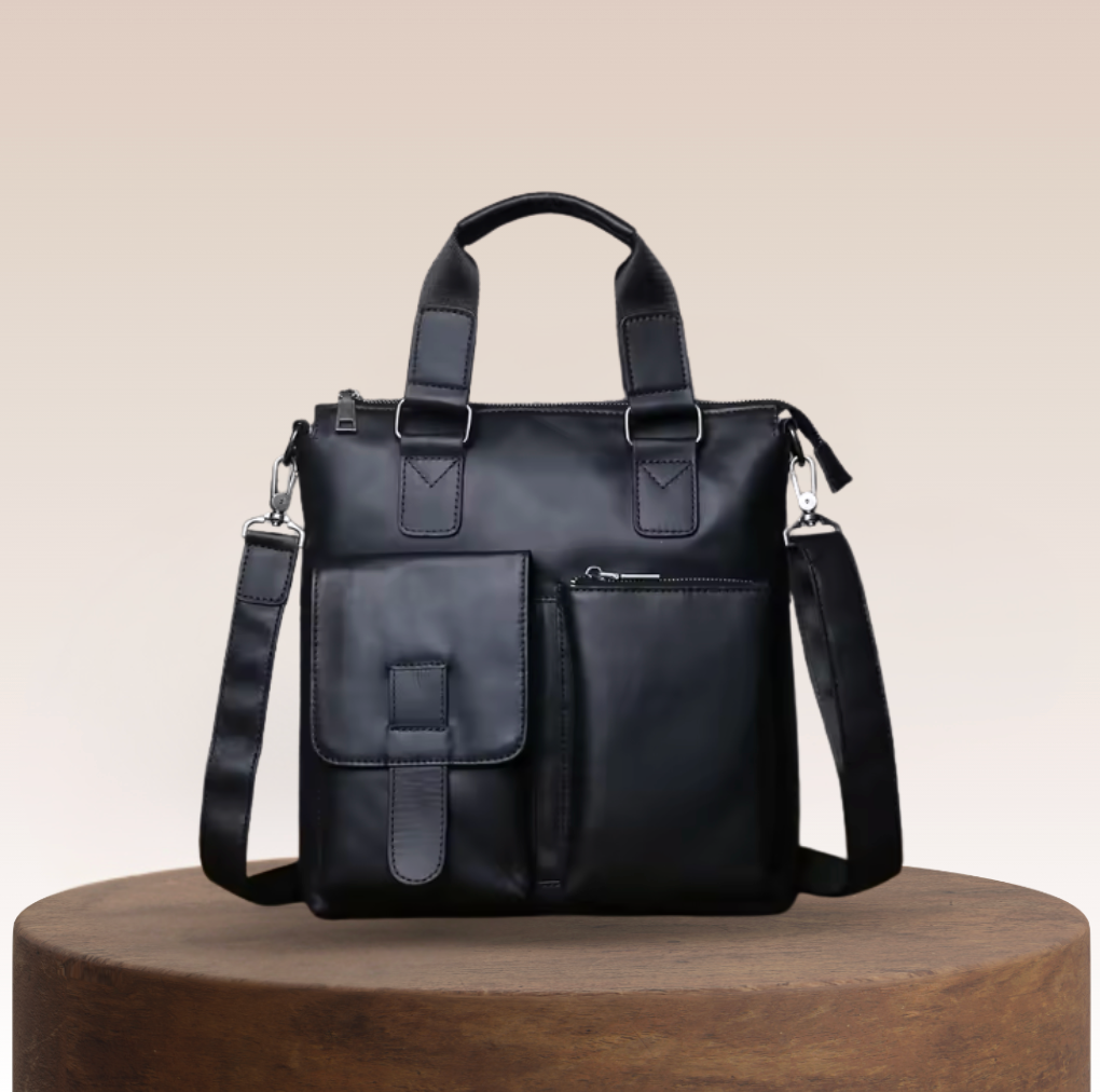 Ellroy Pocketed Leather Tote