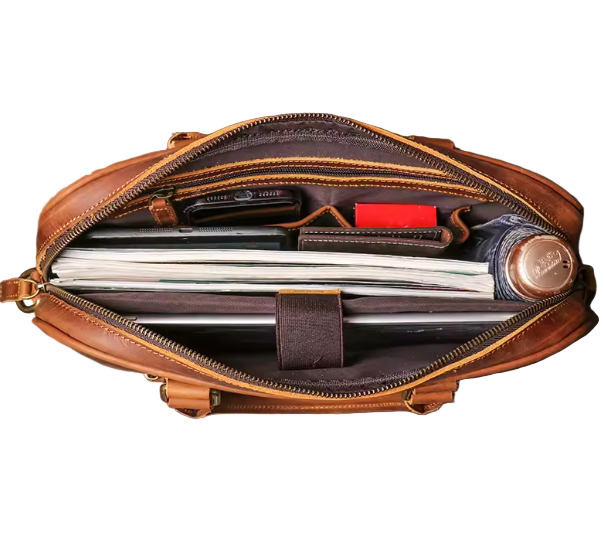 Finsley Slim Leather Briefcase