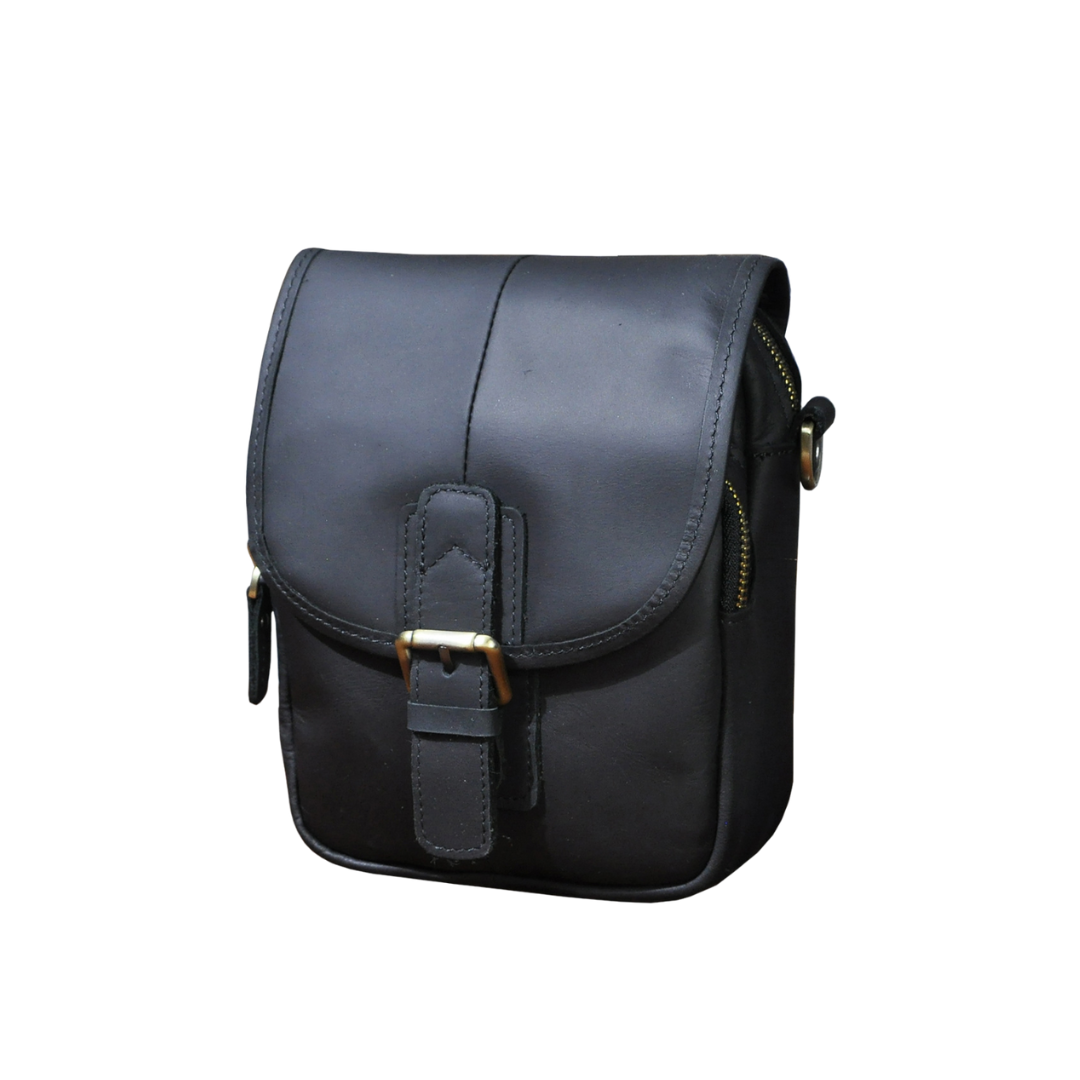 Damon Compact Leather Crossbody