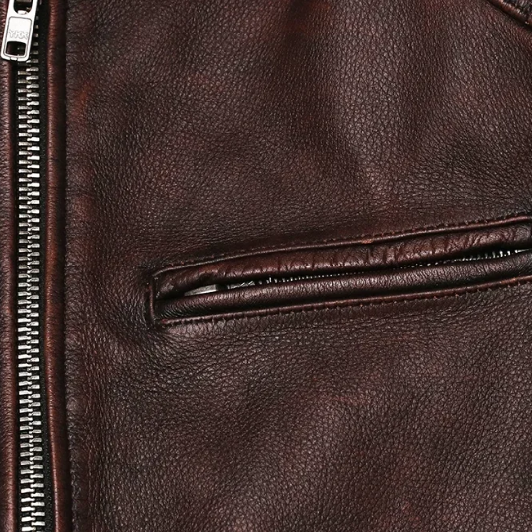 Alexander | Vintage Racer Leather Jacket