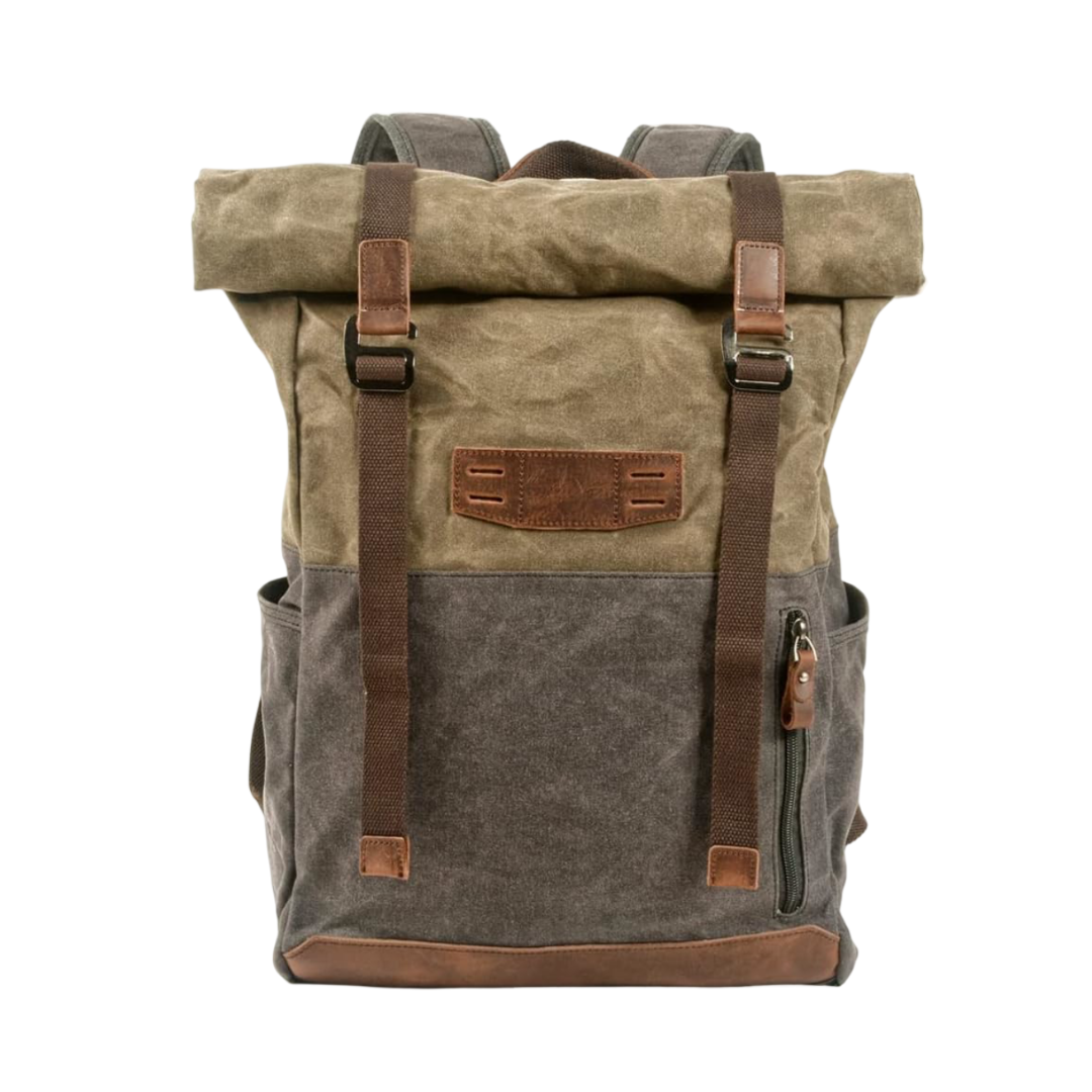 Calvin Canvas Roll-Top Backpack