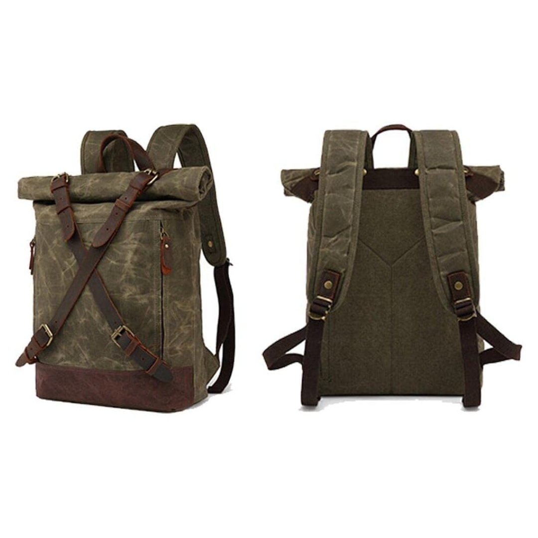 Barron Cross‑Strap Canvas Rucksack
