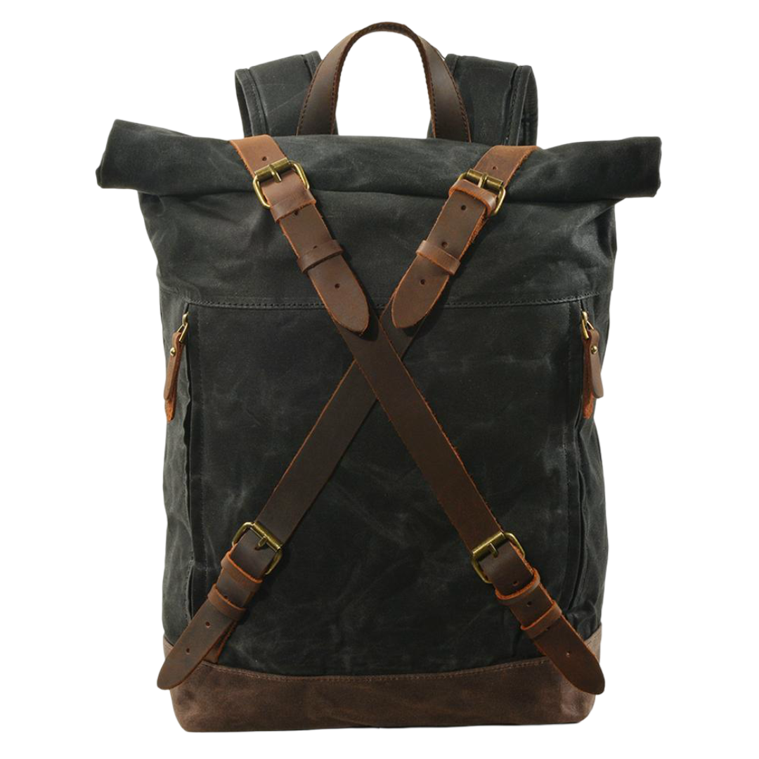 Barron Cross‑Strap Canvas Rucksack