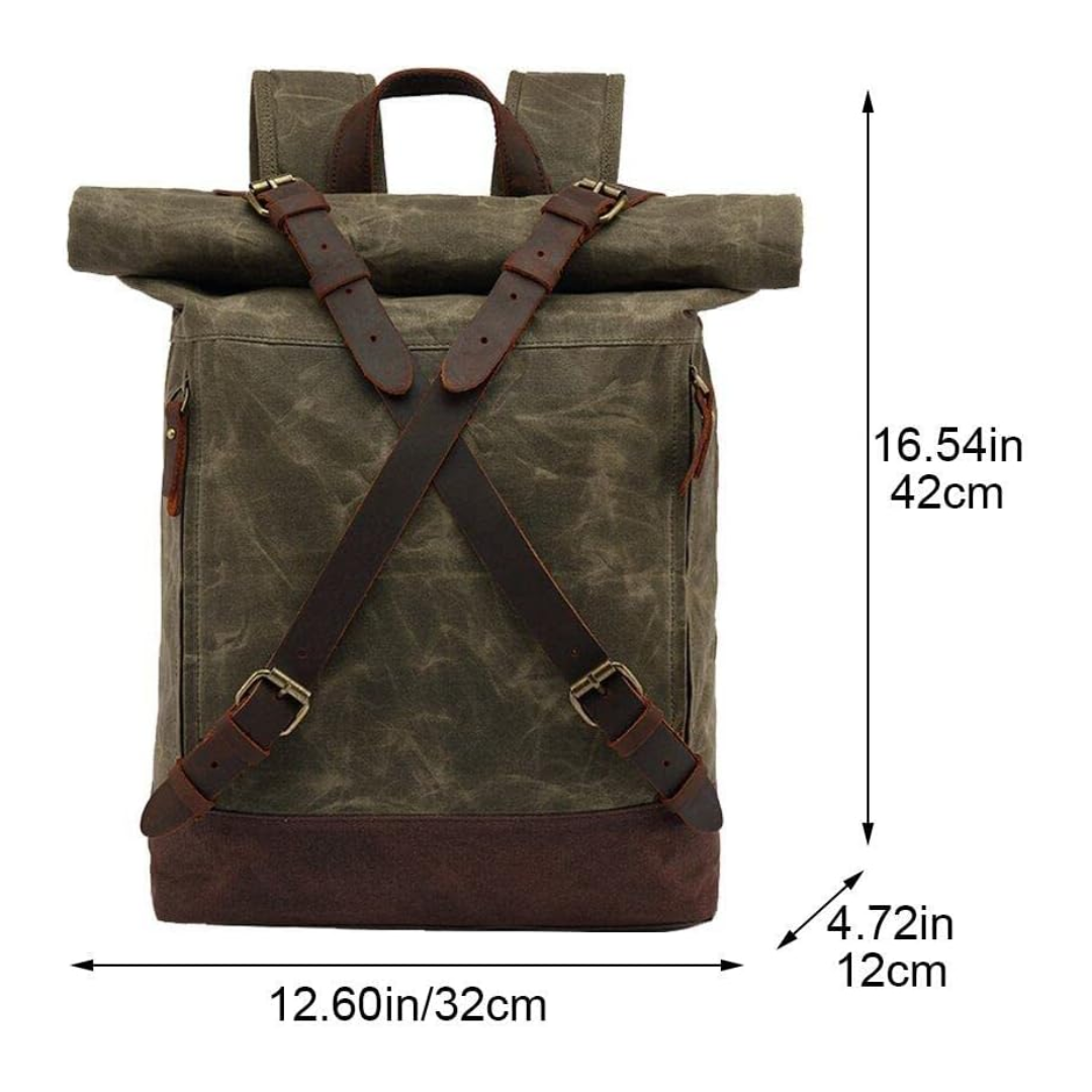 Barron Cross‑Strap Canvas Rucksack