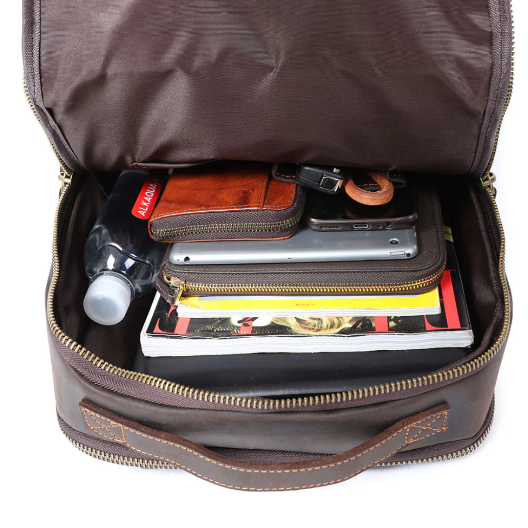 Archer Travel Leather Backpack