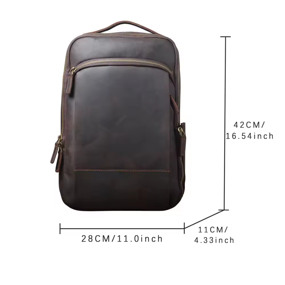 Archer Travel Leather Backpack