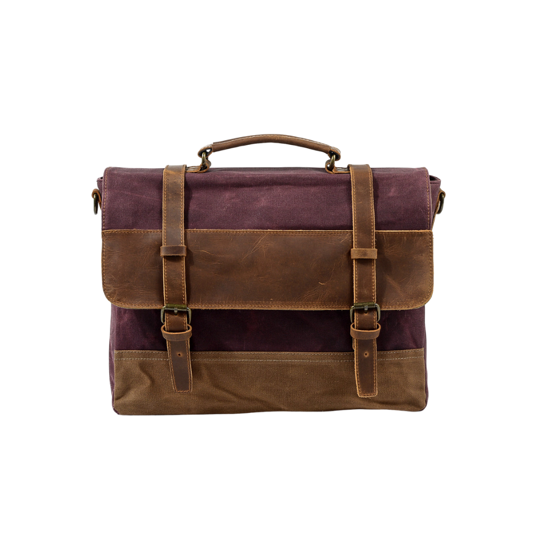 Kevin Panelled Canvas Messenger