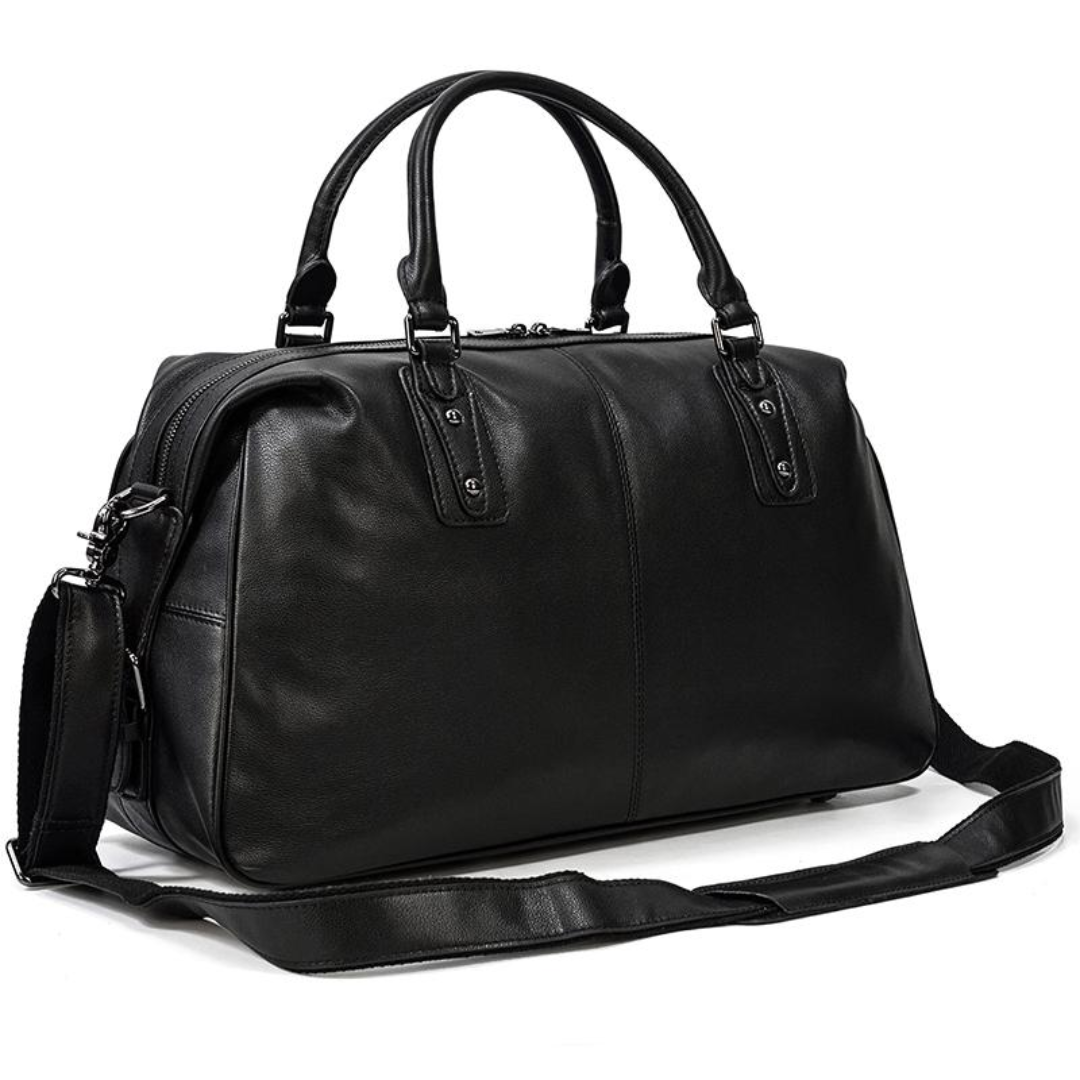 Rafael Curve Leather Duffel