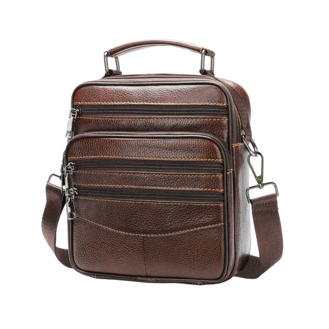 Logan Multi-Zip Leather Crossbody