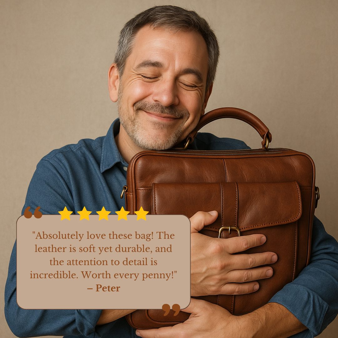 Rhett | Vintage Full-Grain Leather Duffel for Refined Travel