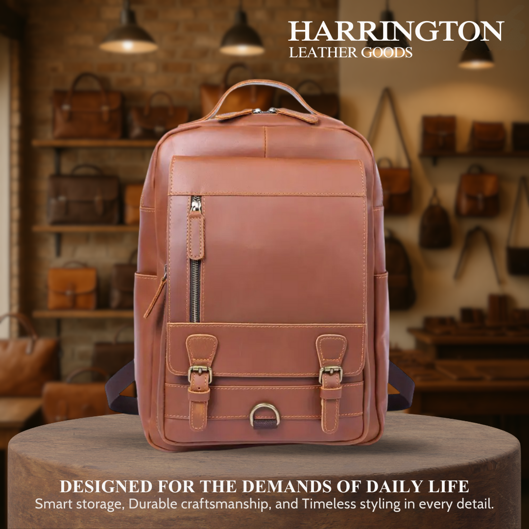 Mike | Vintage Buckle Leather | Backpack