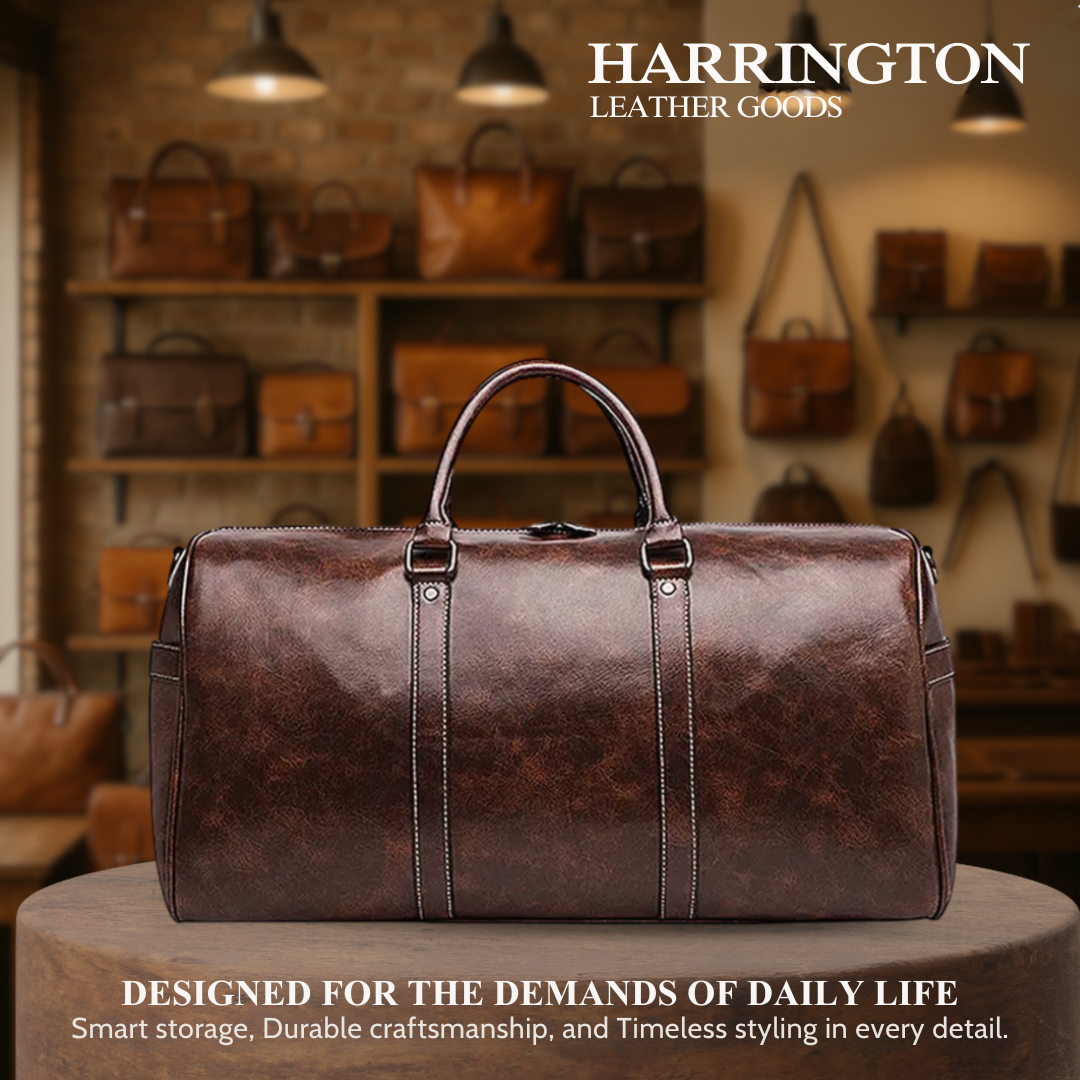 Lennox | Leather Weekender Travel Bag