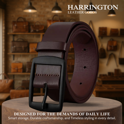 Milan | Everyday Belt with Square Alloy Buckle