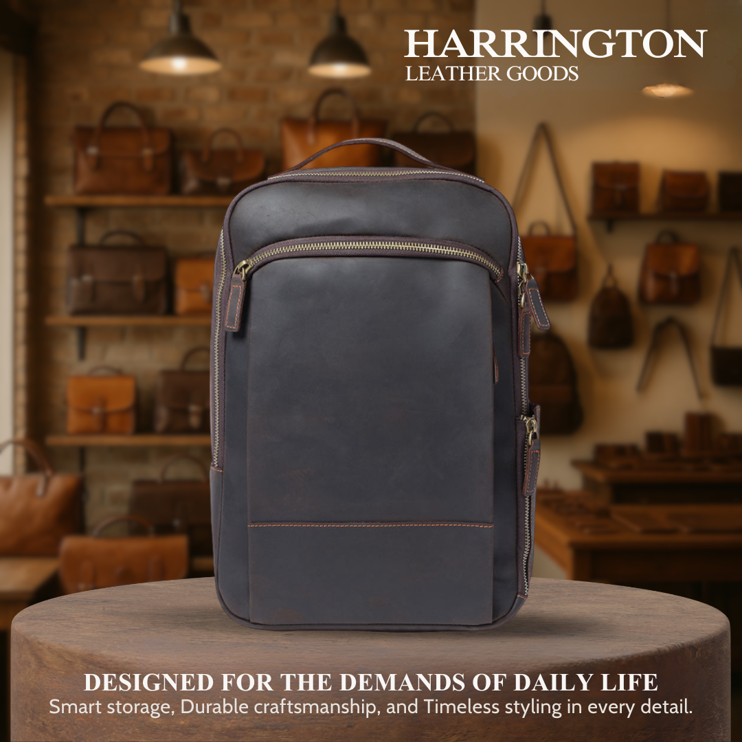 Archer | Leather Laptop Rucksack