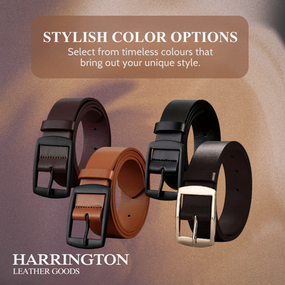 Milan | Everyday Belt with Square Alloy Buckle