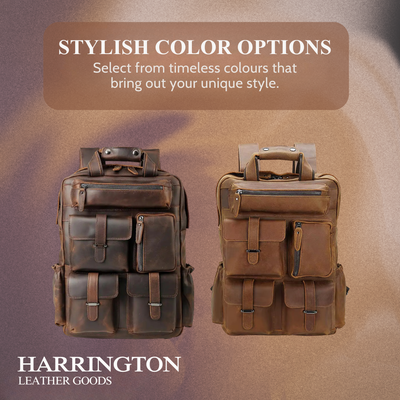 Ruben | Multi-Pocket Leather | Backpack