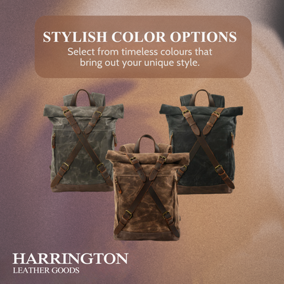 Barron | Waxed Rucksack Canvas Roll-Top Backpack