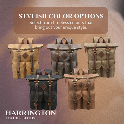 Edriel | Laptop Leather Roll-Top | Backpack