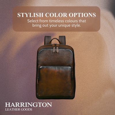 Bennett | Full-Grain Leather “Professor” Laptop Backpack