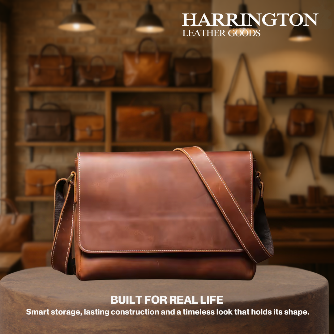 Luke | Genuine Leather Vintage Style Crossbody Bag