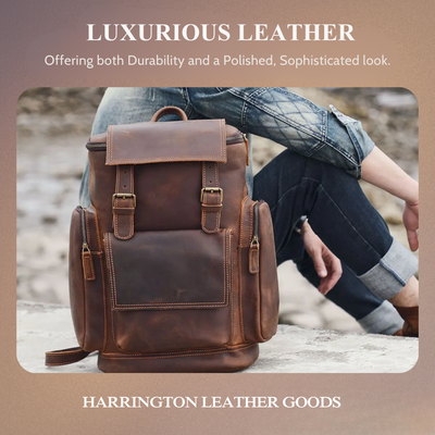 Ellison | Leather Laptop Backpack for Everyday Commute