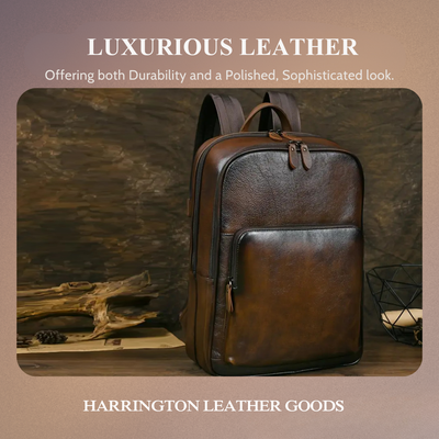 Bennett | Full-Grain Leather “Professor” Laptop Backpack