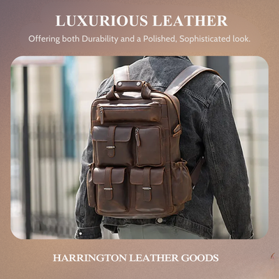 Ruben | Multi-Pocket Leather | Backpack