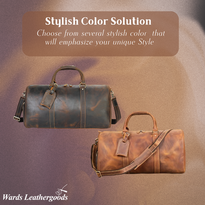 Rhett | Vintage Full-Grain Leather Duffel for Refined Travel