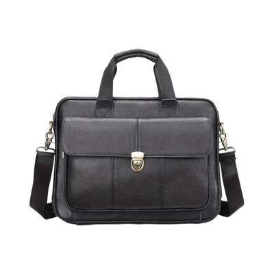 Wyatt | Heritage Leather Briefcase with Secure Lock Flap