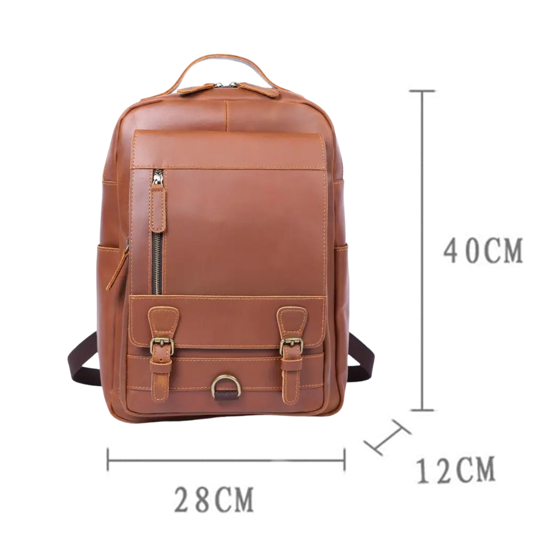 Mike | Vintage Buckle Leather | Backpack