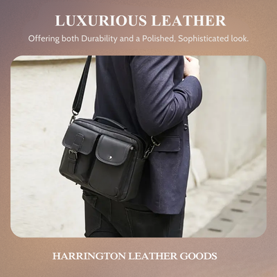 Grady | Classic Leather Shoulder Bag with Vintage Buckle Detail