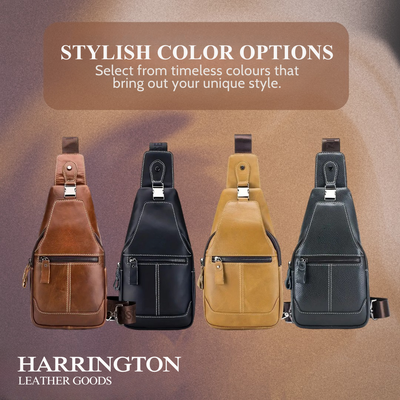 Callum | Leather Crossbody Chest Bag for Men