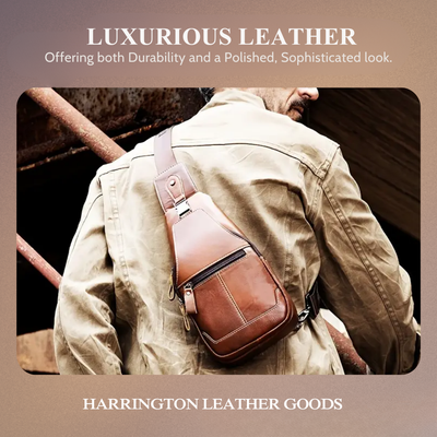 Callum | Leather Crossbody Chest Bag for Men