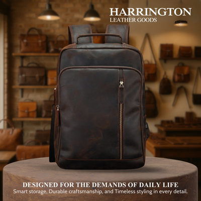 Josh | Men's Leather Professional Laptop | Backpack