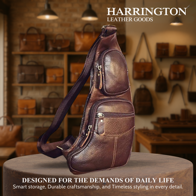 Beckett | Vintage Leather Chest Sling Bag