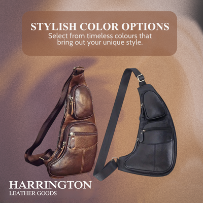 Beckett | Vintage Leather Chest Sling Bag