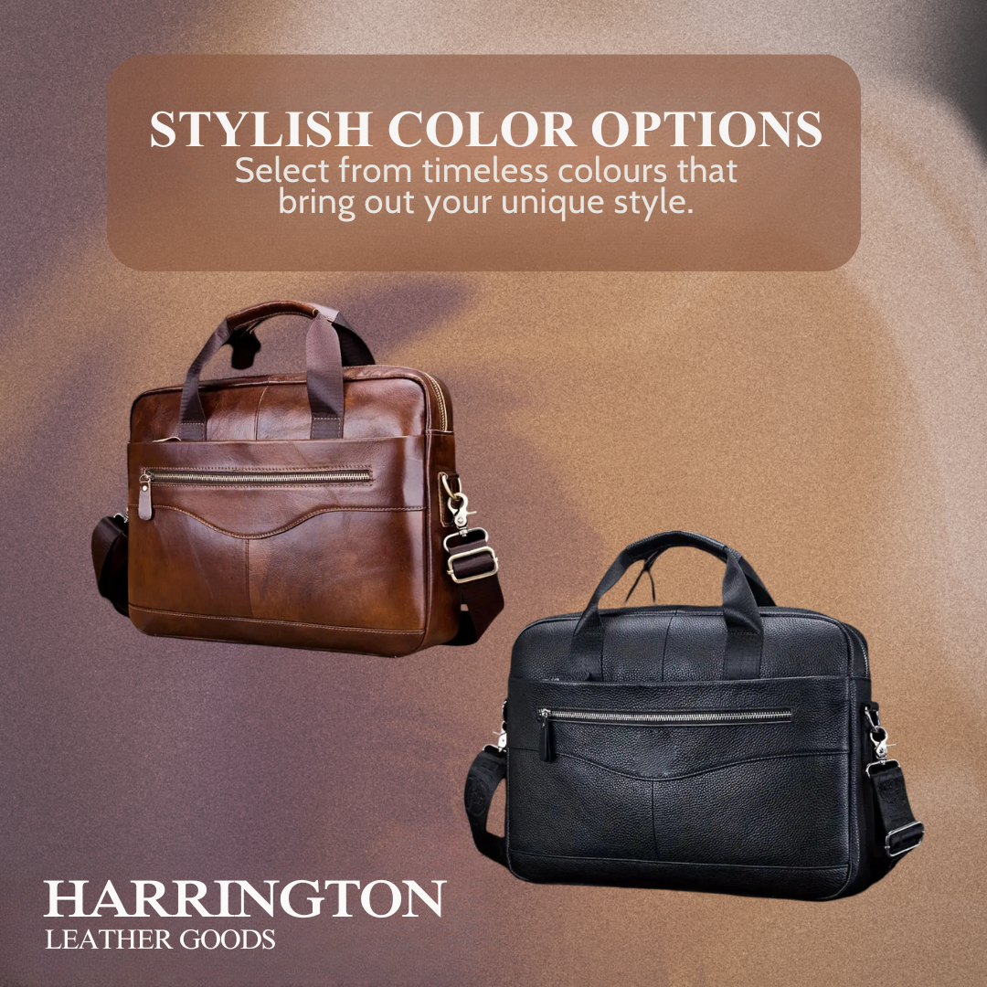 Anthony | Modern Leather Briefcase | Crossbody Bag
