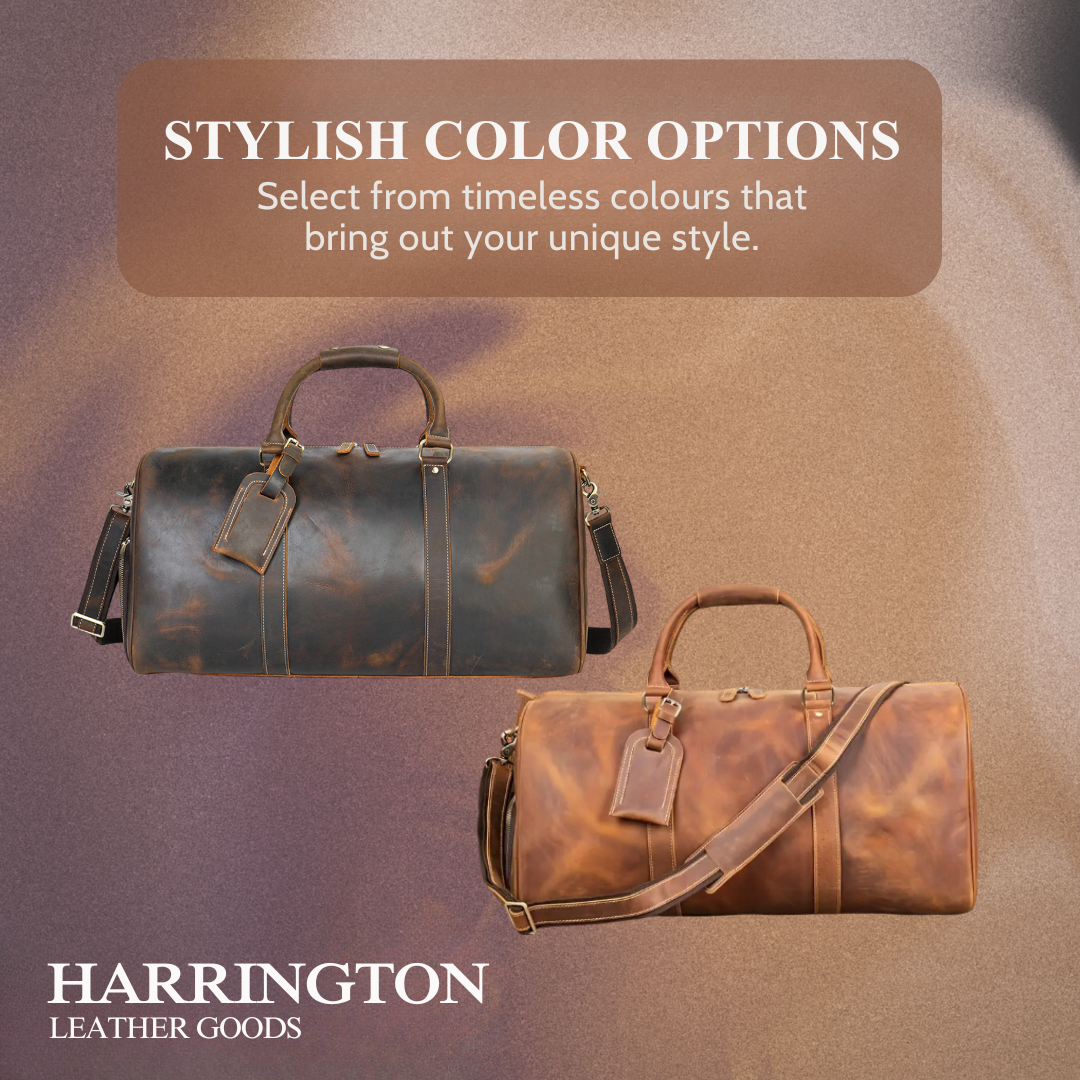 Rhett | Vintage Full-Grain Leather Duffel for Refined Travel