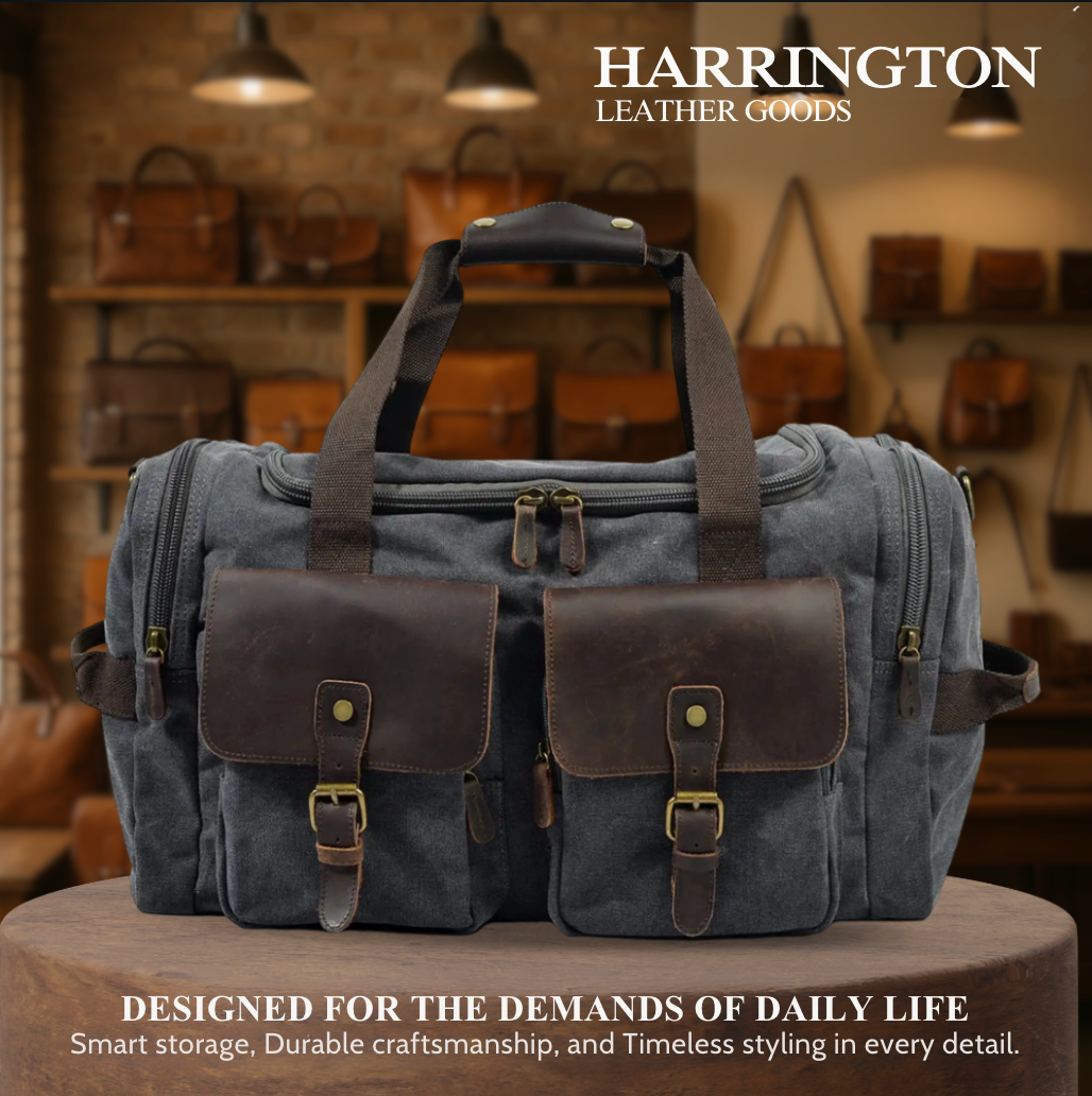Harlan | Vintage Canvas Weekend Duffle Bag