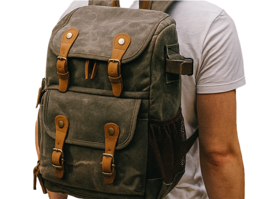 Jerick Field Canvas Camera Backpack