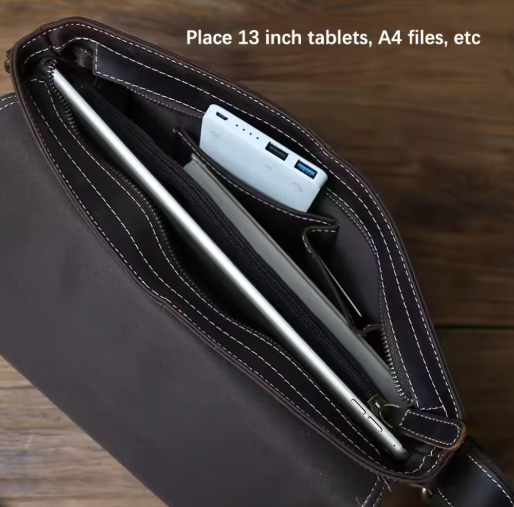 Luigi | Retro Genuine Leather Men's Shoulder Bag