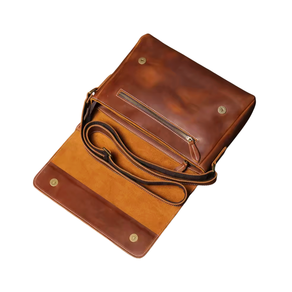 Luke | Genuine Leather Vintage Style Crossbody Bag