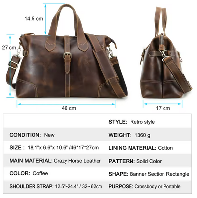 Ben | Men's Travel Duffel Bag