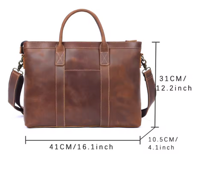 Franko | Vintage Genuine Leather Men's Briefcase