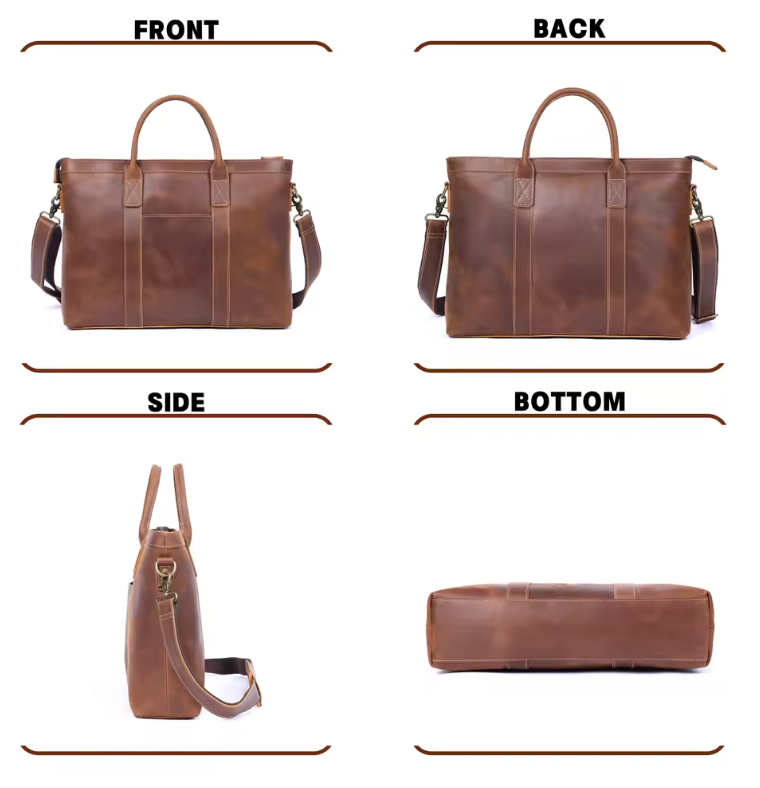 Franko Double Handle Leather Tote