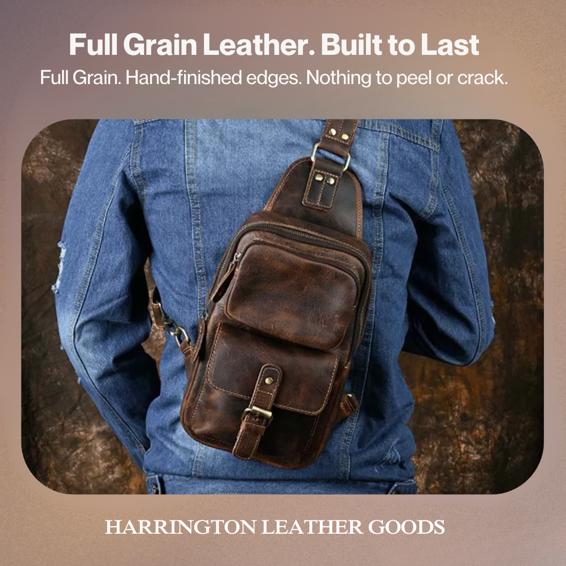 Luis | Men's Genuine Leather Sling Bag