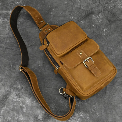 Luis | Men's Genuine Leather Sling Bag